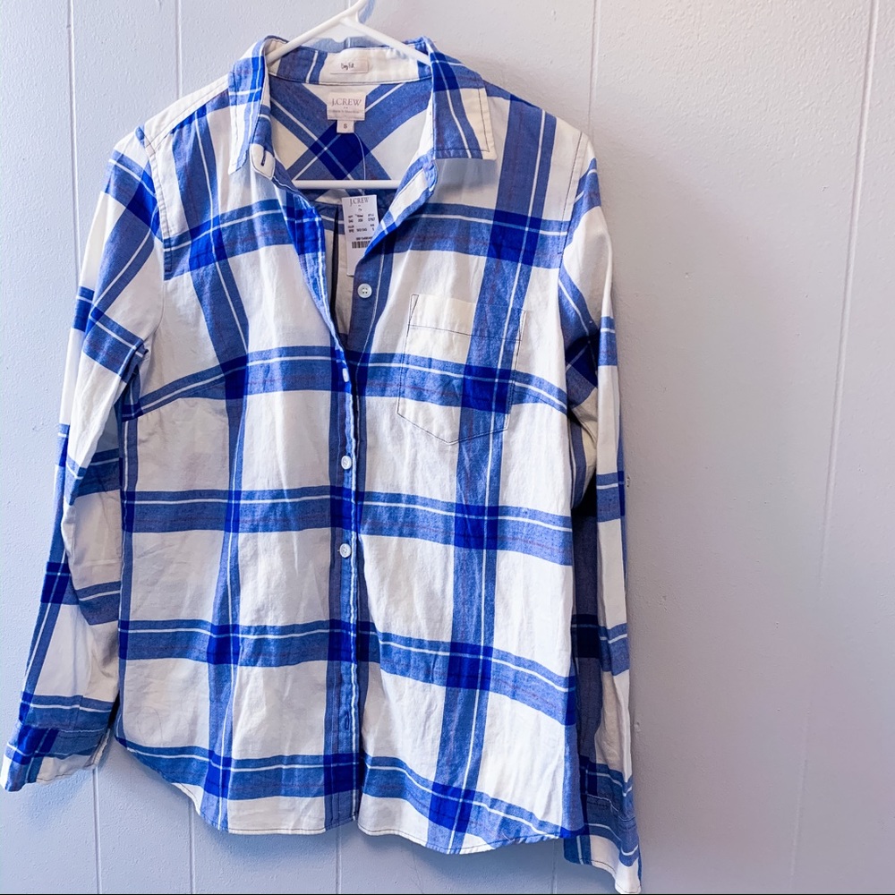 JCrew Plaid button up